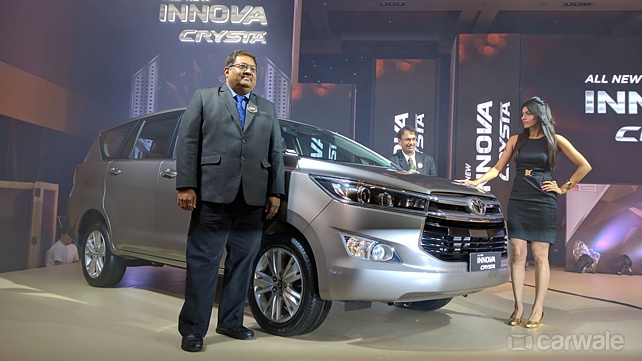 Toyota launches Innova Crysta in Mumbai at Rs 13.84 lakh