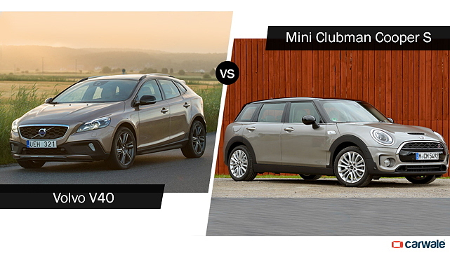 Spec comparison: Mini Clubman Cooper S Vs Volvo V40 Cross Country
